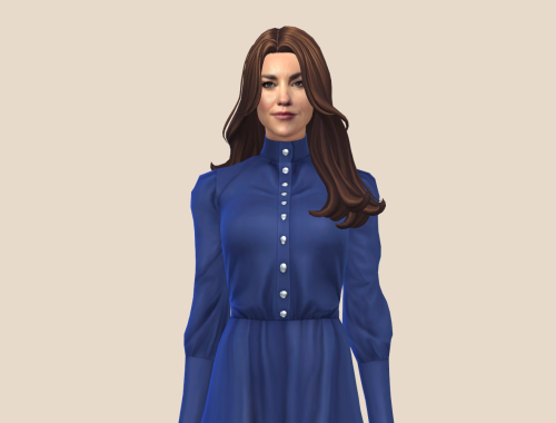 Kate Middleton in The Sims 4 [CC+TRAY]