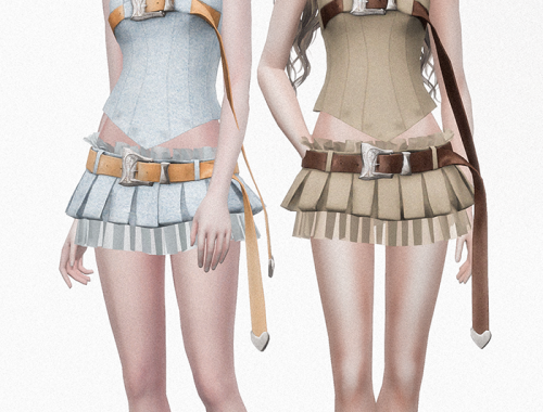 Poster Girl Calamity Corset & Micro Skirt
