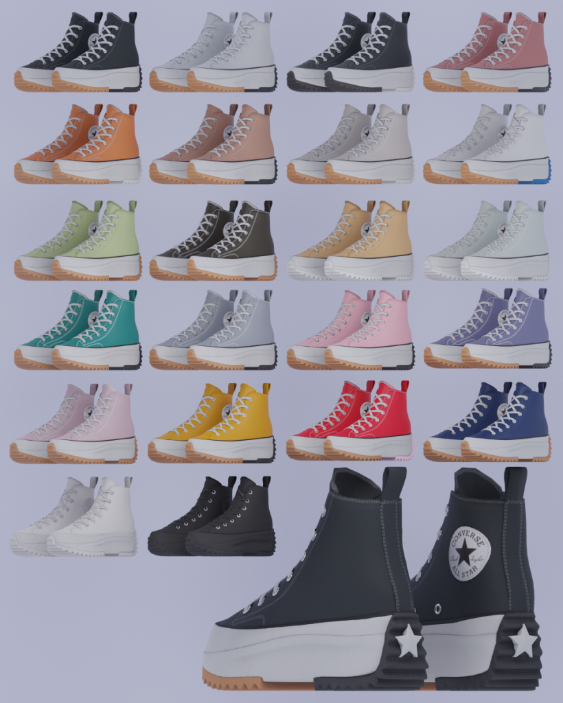 Converse Run Star Hike - The Sims 4 Catalog