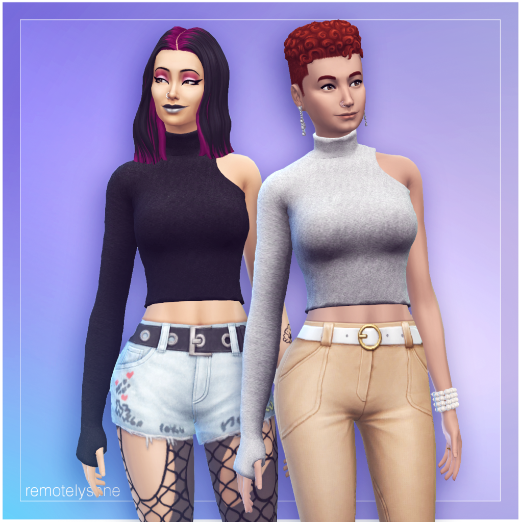 Single Sleeve Turtleneck - The Sims 4 Catalog