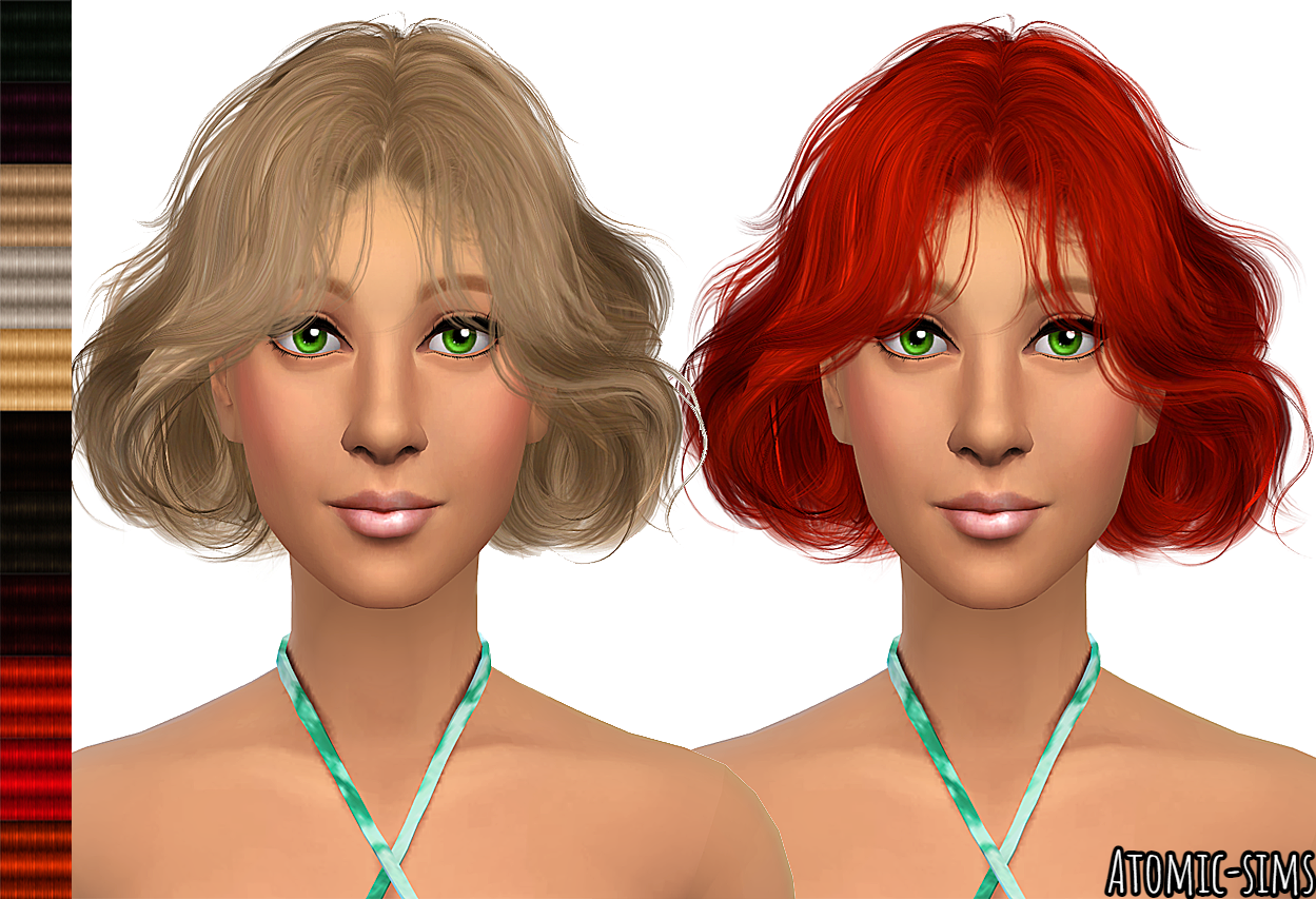 Wingssims Es0916 Fluffy Short Curly Hair Retexture Mesh Needed The Sims 4 Catalog