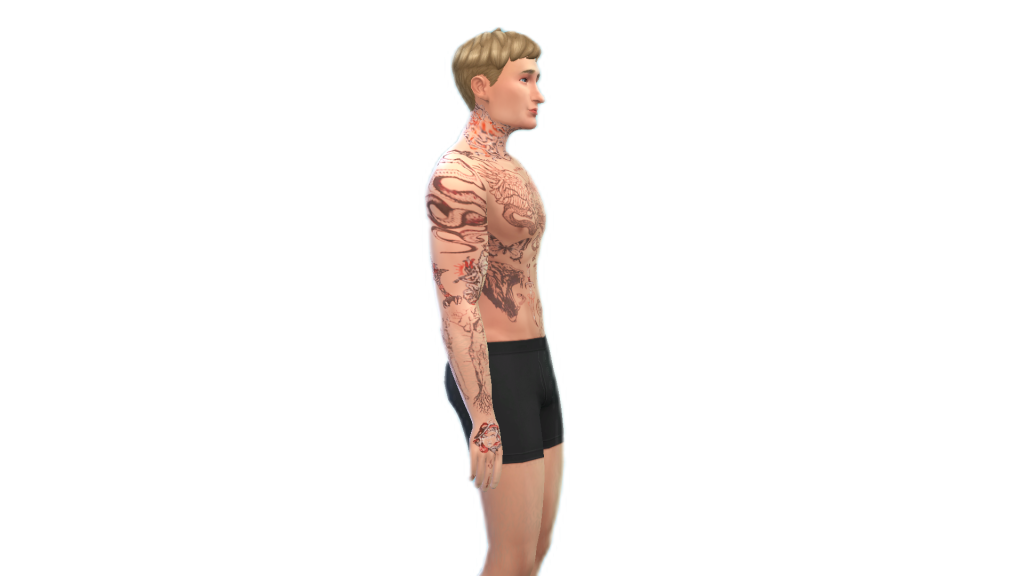 Misho Amoli Full Body Tattoo - The Sims 4 Catalog