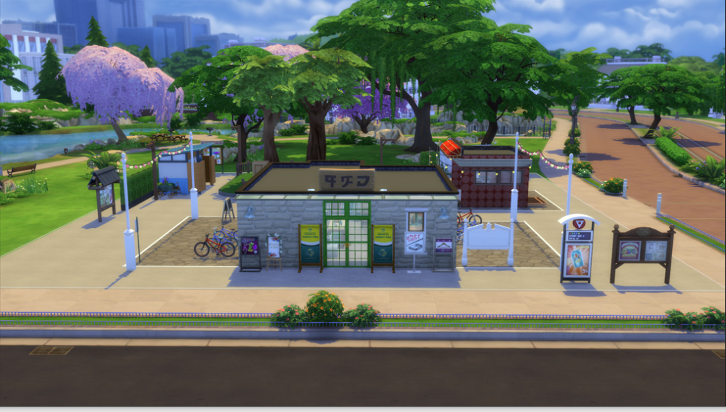 Cling Laundromat & Cafe - The Sims 4 Catalog