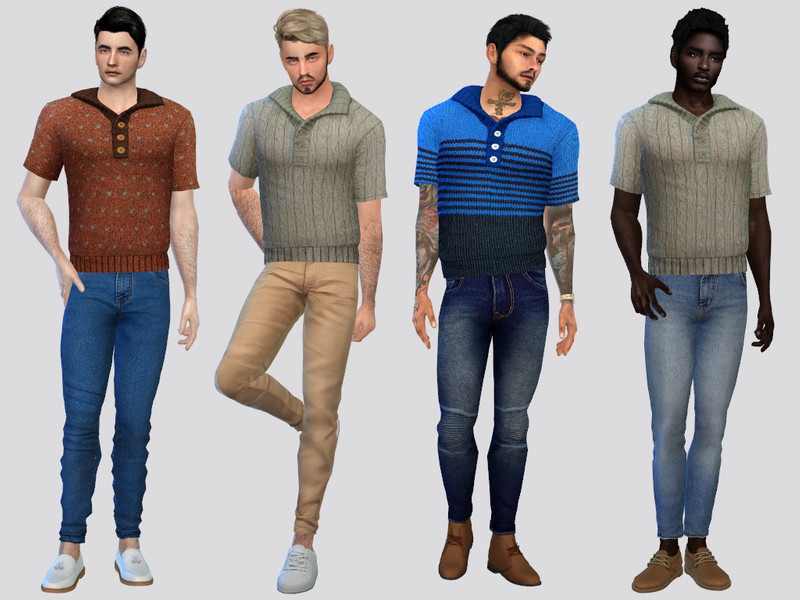 Fisherman Polo Shirt - The Sims 4 Catalog