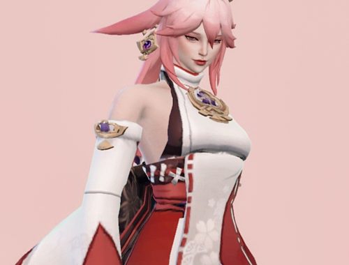 The Sims 4 | YAE MIKO GENSHIN IMPACT
