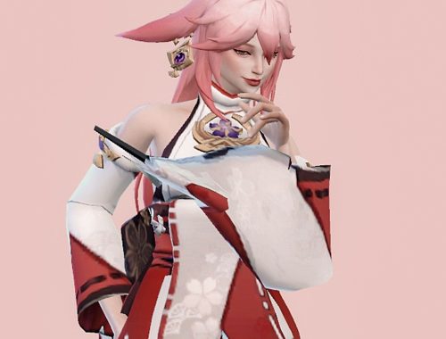 The Sims 4 | YAE MIKO GENSHIN IMPACT