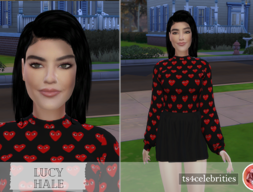 Lucy Hale in The Sims 4 [CC + TRAY]
