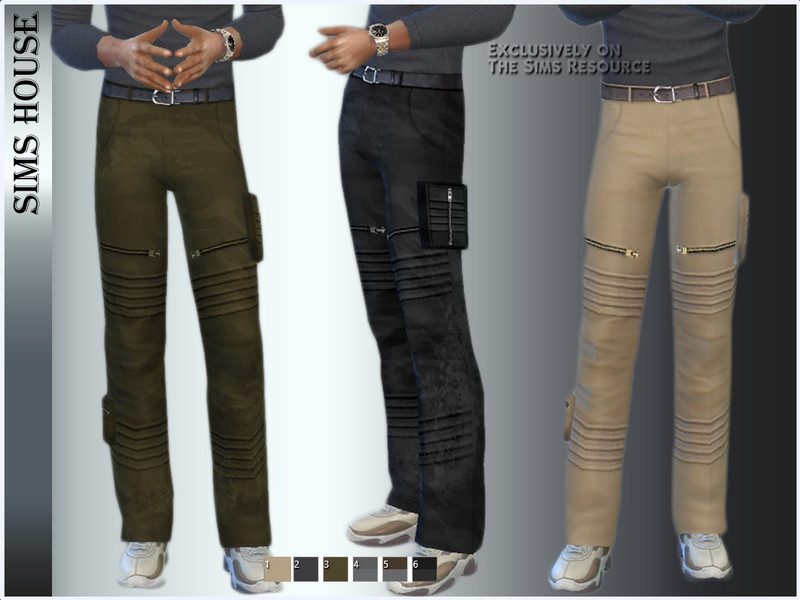 MEN'S CARGO WITH SIDE POCKETS - The Sims 4 Catalog