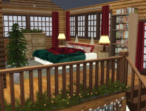 Christmas Log Cabin CC Build