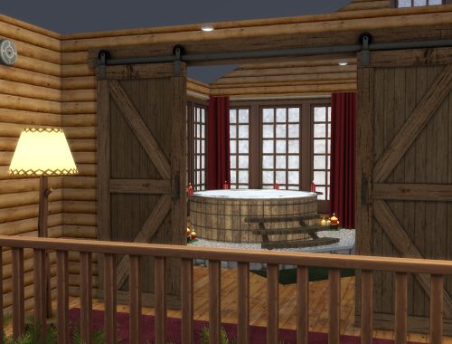 Christmas Log Cabin CC Build