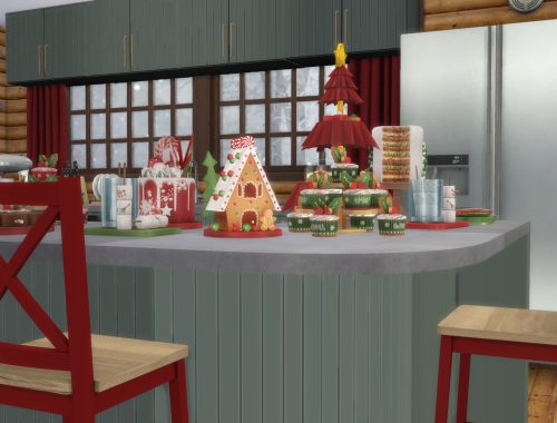 Christmas Log Cabin CC Build