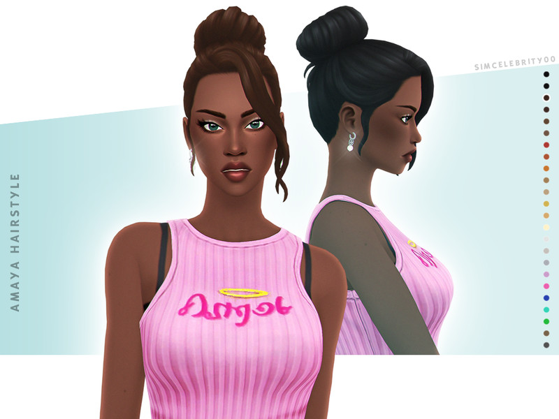 Amaya Hairstyle - The Sims 4 Catalog