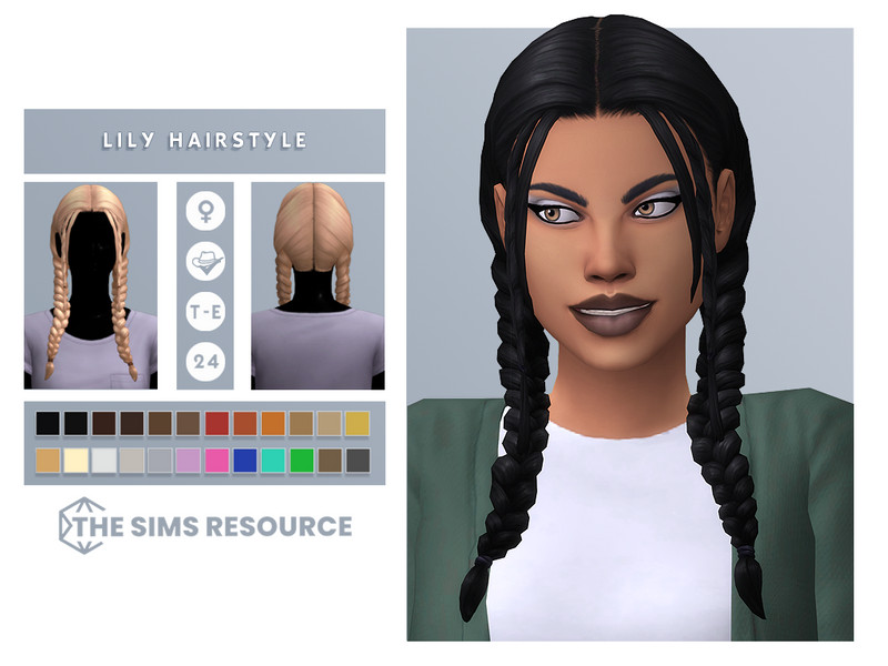 Lily Hairstyle - The Sims 4 Catalog