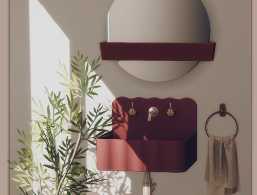 scalloped sink