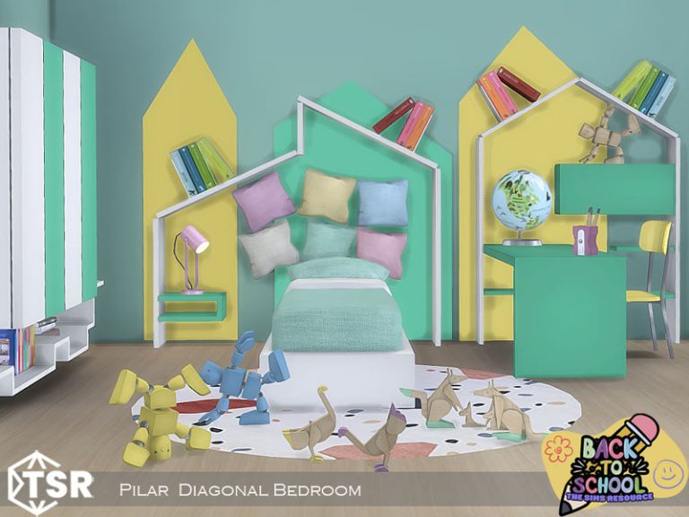 Diagonal Bedroom1 The Sims 4 Catalog