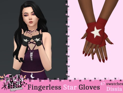 Fingerless Star Gloves