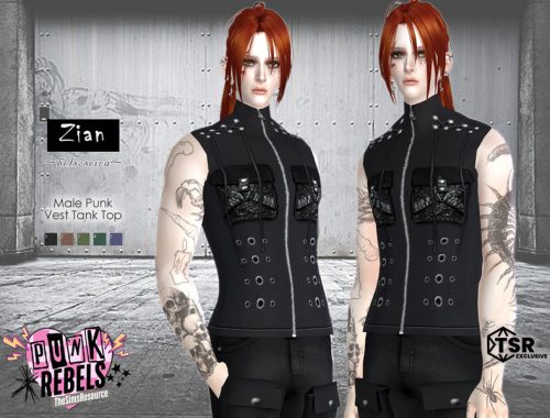 PUNK REBELS - ZIAN - Male Top