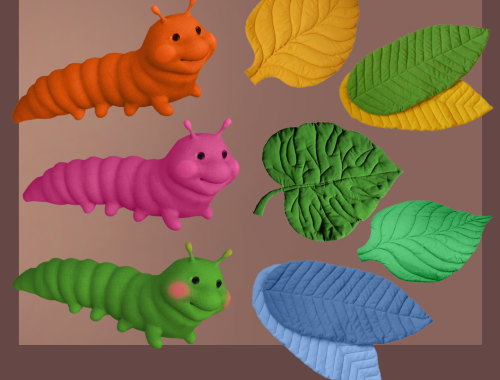 Seat for children _ Caterpillar plush