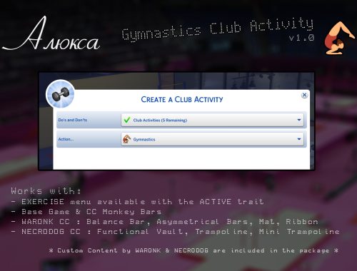 Alyouksa Gymnastics Club Activity