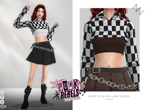 SHORT STYLE WITH LONG SLEEVES