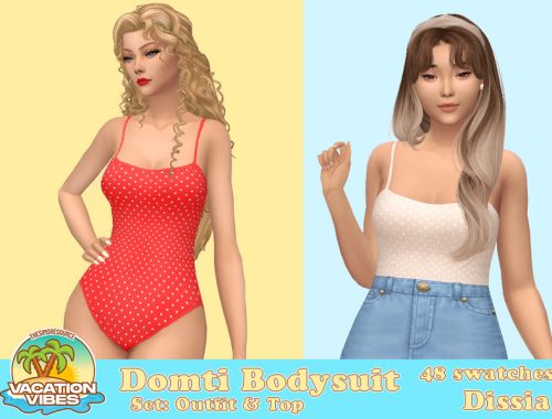 Domti Bodysuit Set (Top & Swimsuit)
