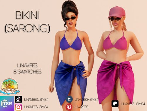 WILLA - SUMMER VACATION BIKINI (SARONG)