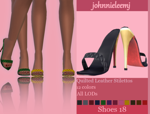 johnnieleemj Shoes 18 (Quilted Leather Stilettos)