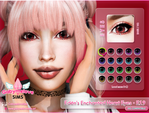 Edén’s Enchanted Heart Eyes • E19, contact lenses [HQ]