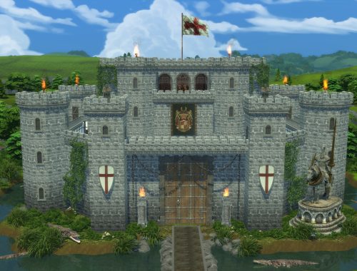 The Sims 4: Medieval Castle Estate - CC Build