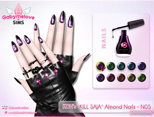 KDH’s ¨KILL SAJA¨ Almond Nails • N05 [HQ]