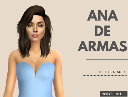 Ana de Armas - realistic in sims 4