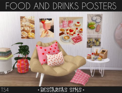FOOD And DRINKS Posters - 60 swatches