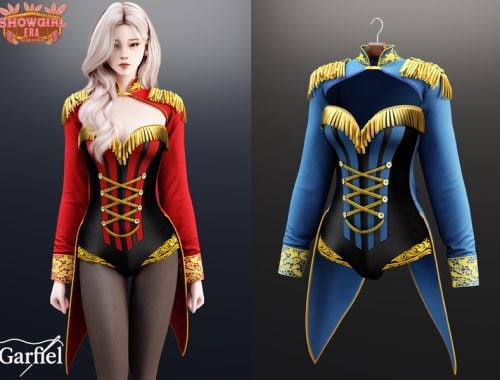 Adult - Showgirls Era military inspired bodysuit
