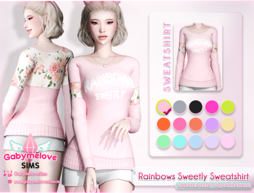 Rainbows Sweetly Sweatshirt ~ Asian Fashion | Remastered Edition • 2026