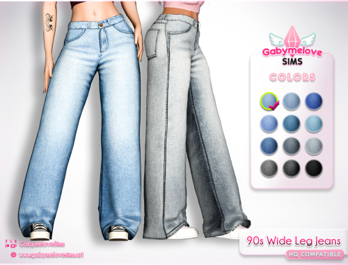 90s Wide Leg Jeans
