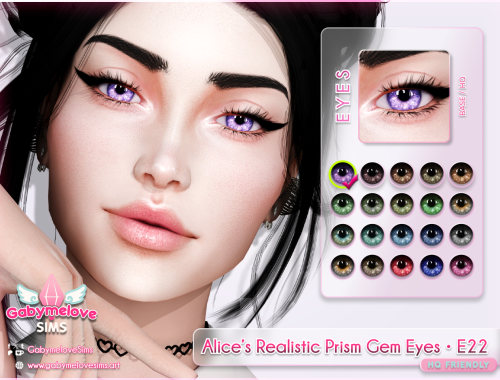 Alice’s Realistic Prism Gem Eyes • E22, contact lenses