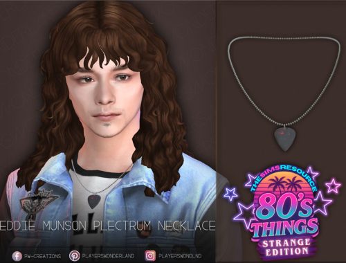 Eddie Munson Plectrum Necklace