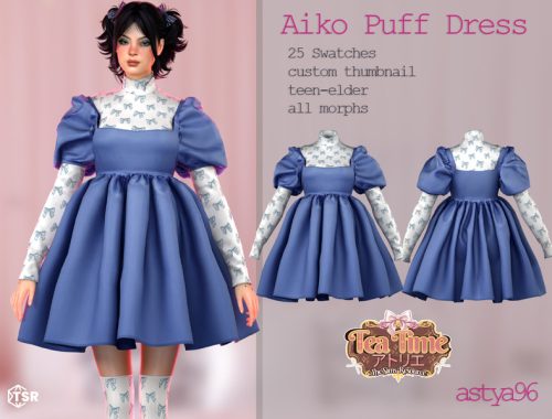 Tea Time Aiko Puff Dress