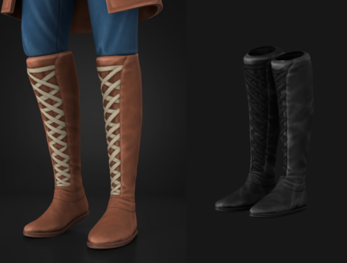Fantasy Kingdom Leather Armour Female Boots