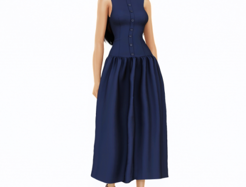 Sleeveless Button-front Corset Maxi Dress By Delicious Things