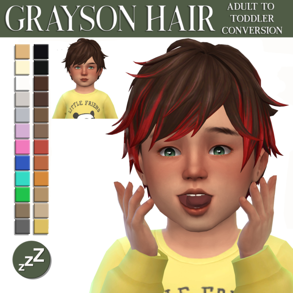 Ah00b Hair Conversions By Sleepyz Sims