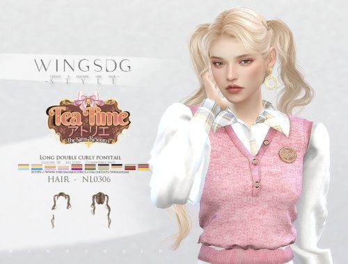 WINGS-NL0306-Long double curly ponytail