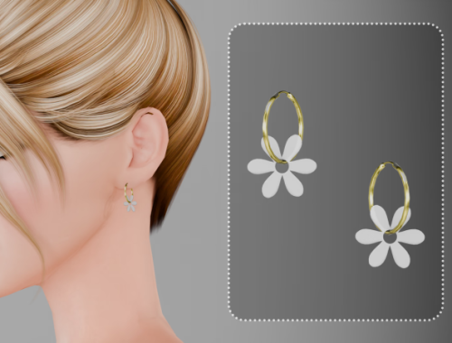 Sadie Floral Earrings By Kiina
