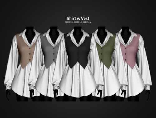 Shirt W Vest By Gorillax3