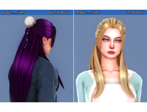 Jinshi Hair - Magic._.Sims