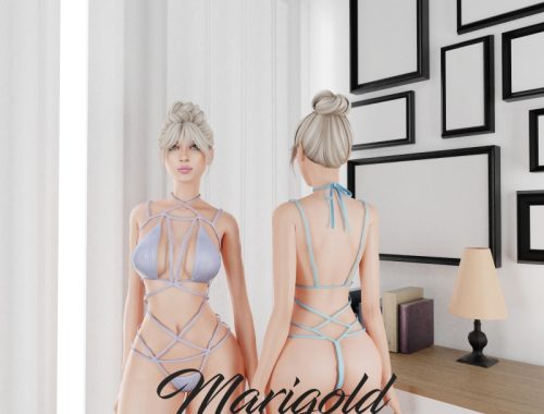 Marigold Ts4_ Galaxy Strings Bodysuit