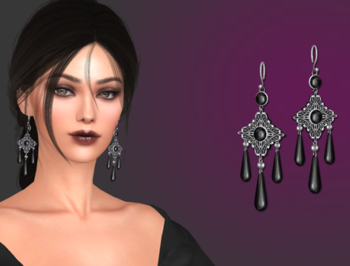 Goth Wedding Earrings