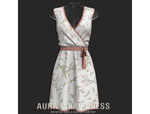 Goldfish Aura Wrap Dress