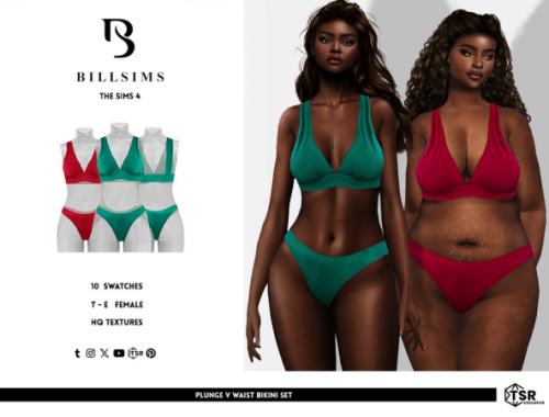 Plunge V Waist Bikini Set By Bill_sims