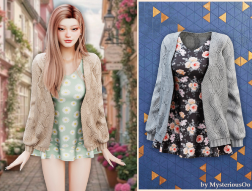 Cozy Floral Cardigan Outfit By Mysteriousoo